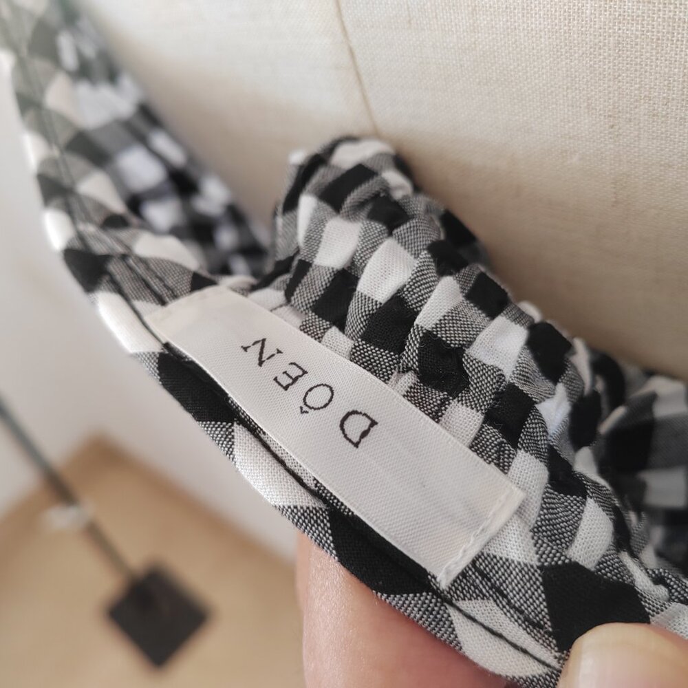DOEN Leslie Dress in Marilyn Gingham - Picture 10 of 11